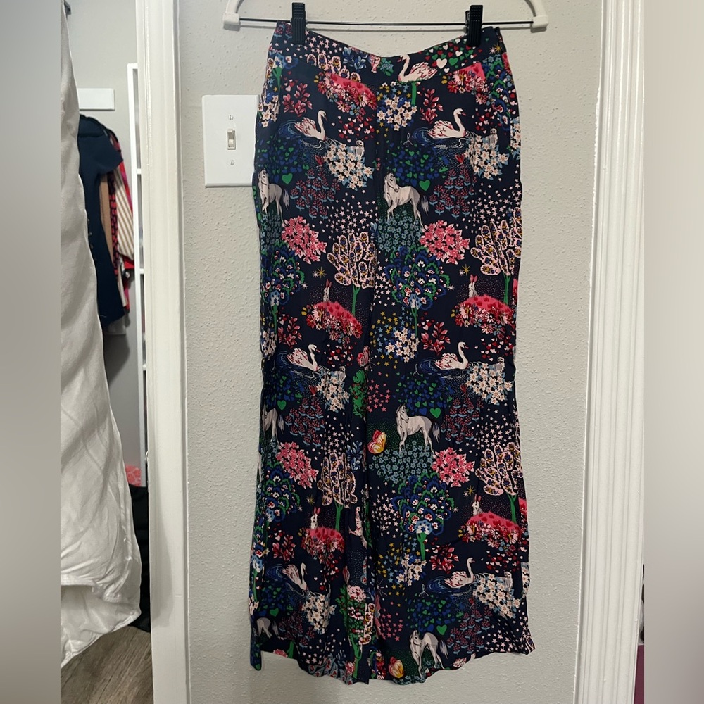 Cath Kidston Multicolor Enchanted Print Wide Leg Pants